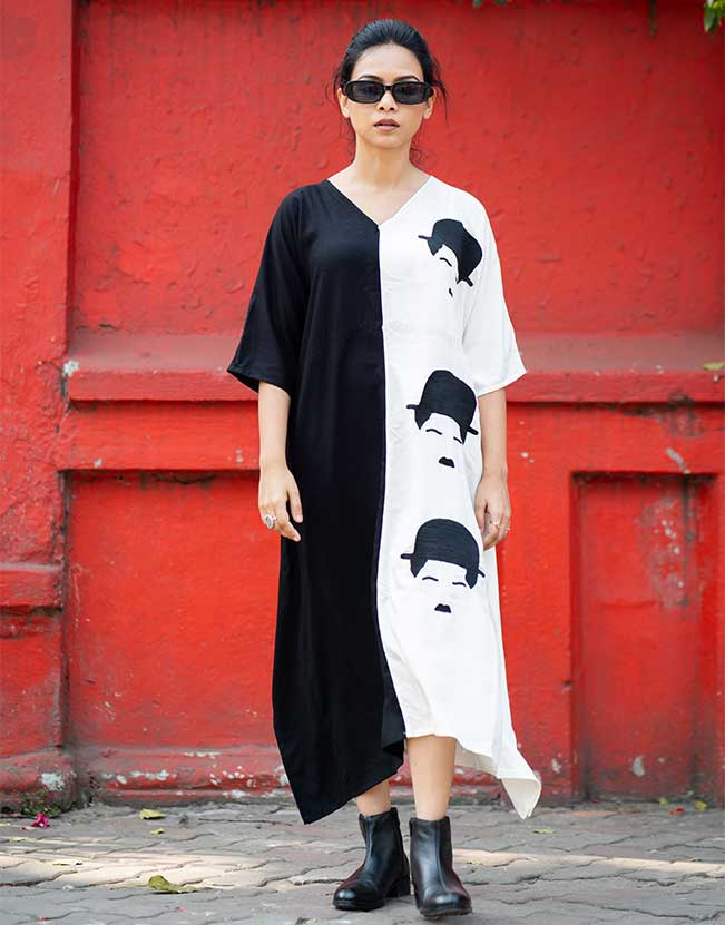 CHARLIE CHAPLIN KAFTAN DRESS