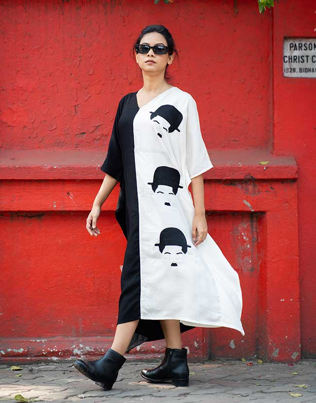 CHARLIE CHAPLIN KAFTAN DRESS