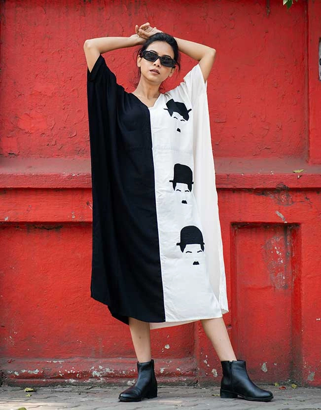 CHARLIE CHAPLIN KAFTAN DRESS