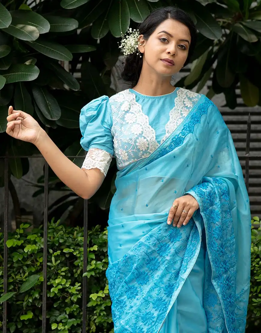 Cherry Blossom Saree