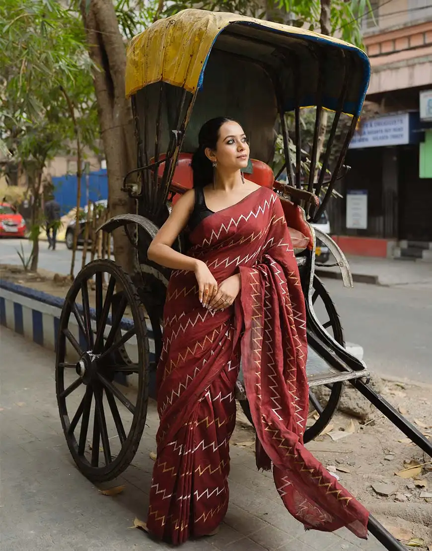 Zigzag Saree