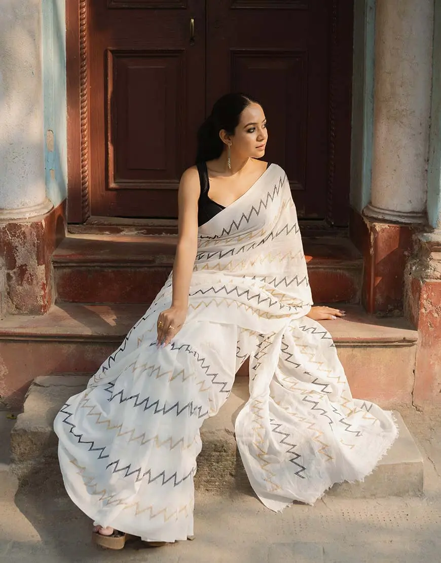 Zigzag Saree