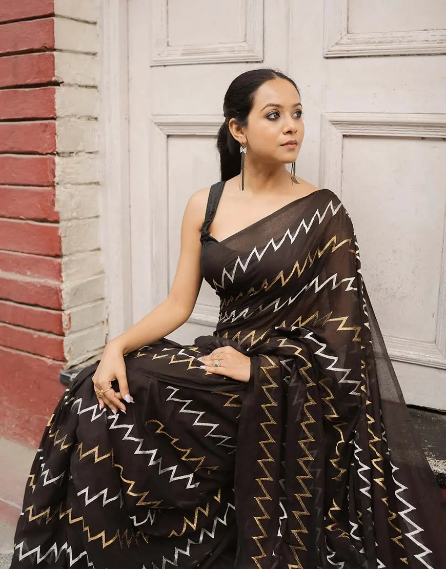 Zigzag Saree