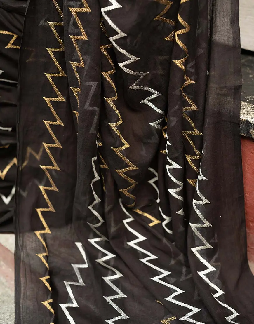 Zigzag Saree